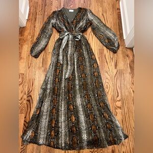Boutique Andrienne Snake Print Maxi Size Small
